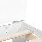 vidaXL Bettgestell mit Kopfteil LED-Beleuchtung Weiß 120x190 cm vidaXL Bettgestell mit Kopfteil LED-Beleuchtung Weiß 120x190 cm
