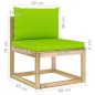 7-tlg. Garten-Lounge-Set mit Kissen Imprägniertes Kiefernholz 7-tlg. Garten-Lounge-Set mit Kissen Imprägniertes Kiefernholz