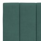 vidaXL Bettgestell mit Kopfteil Dunkelgrün 140x190 cm Samt vidaXL Bettgestell mit Kopfteil Dunkelgrün 140x190 cm Samt