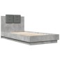 vidaXL Bettgestell mit Kopfteil Betongrau 90x190 cm Holzwerkstoff vidaXL Bettgestell mit Kopfteil Betongrau 90x190 cm Holzwerkstoff