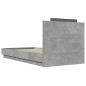 vidaXL Bettgestell mit Kopfteil Betongrau 90x190 cm Holzwerkstoff vidaXL Bettgestell mit Kopfteil Betongrau 90x190 cm Holzwerkstoff