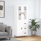vidaXL Highboard Weiß 69,5x34x180 cm Holzwerkstoff vidaXL Highboard Weiß 69,5x34x180 cm Holzwerkstoff
