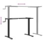 vidaXL Gestell für Sitz-Steh-Schreibtische (94-135)x60x(70-114) cm vidaXL Gestell für Sitz-Steh-Schreibtische (94-135)x60x(70-114) cm