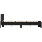 vidaXL Bettgestell mit Kopfteil LED-Beleuchtung Schwarz 135x190 cm vidaXL Bettgestell mit Kopfteil LED-Beleuchtung Schwarz 135x190 cm