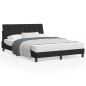 vidaXL Bettgestell mit Kopfteil Schwarz 140x190 cm Samt vidaXL Bettgestell mit Kopfteil Schwarz 140x190 cm Samt