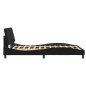 vidaXL Bettgestell mit Kopfteil Schwarz 140x190 cm Samt vidaXL Bettgestell mit Kopfteil Schwarz 140x190 cm Samt