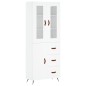 vidaXL Highboard Weiß 69,5x34x180 cm Holzwerkstoff vidaXL Highboard Weiß 69,5x34x180 cm Holzwerkstoff