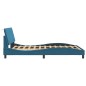 vidaXL Bettgestell mit Kopfteil Blau 140x190 cm Samt vidaXL Bettgestell mit Kopfteil Blau 140x190 cm Samt