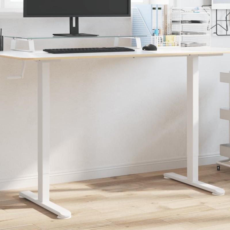 vidaXL Gestell für Sitz-Steh-Schreibtische Weiß (94-135)x60x(70-114)cm vidaXL Gestell für Sitz-Steh-Schreibtische Weiß (94-135)x60x(70-114)cm