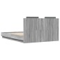 vidaXL Bettgestell mit Kopfteil und LED Grau Sonoma-Eiche 120x190 cm vidaXL Bettgestell mit Kopfteil und LED Grau Sonoma-Eiche 120x190 cm