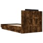 vidaXL Bettgestell mit Kopfteil Räuchereiche 90x190 cm Holzwerkstoff vidaXL Bettgestell mit Kopfteil Räuchereiche 90x190 cm Holzwerkstoff