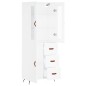 vidaXL Highboard Weiß 69,5x34x180 cm Holzwerkstoff vidaXL Highboard Weiß 69,5x34x180 cm Holzwerkstoff