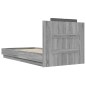 vidaXL Bettgestell mit Kopfteil Grau Sonoma 75x190 cm Holzwerkstoff vidaXL Bettgestell mit Kopfteil Grau Sonoma 75x190 cm Holzwerkstoff