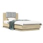 vidaXL Bettgestell mit Kopfteil Sonoma-Eiche 75x190 cm Holzwerkstoff vidaXL Bettgestell mit Kopfteil Sonoma-Eiche 75x190 cm Holzwerkstoff