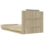 vidaXL Bettgestell mit Kopfteil Sonoma-Eiche 75x190 cm Holzwerkstoff vidaXL Bettgestell mit Kopfteil Sonoma-Eiche 75x190 cm Holzwerkstoff
