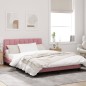 vidaXL Bettgestell mit Kopfteil Rosa 140x190 cm Samt vidaXL Bettgestell mit Kopfteil Rosa 140x190 cm Samt
