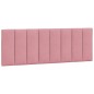 vidaXL Bettgestell mit Kopfteil Rosa 140x190 cm Samt vidaXL Bettgestell mit Kopfteil Rosa 140x190 cm Samt