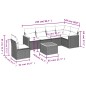 vidaXL 7-tlg. Garten-Sofagarnitur mit Kissen Schwarz Poly Rattan vidaXL 7-tlg. Garten-Sofagarnitur mit Kissen Schwarz Poly Rattan