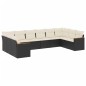 vidaXL 10-tlg. Garten-Sofagarnitur mit Kissen Schwarz Poly Rattan vidaXL 10-tlg. Garten-Sofagarnitur mit Kissen Schwarz Poly Rattan
