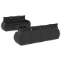 vidaXL 8-tlg. Garten-Sofagarnitur mit Kissen Schwarz Poly Rattan vidaXL 8-tlg. Garten-Sofagarnitur mit Kissen Schwarz Poly Rattan