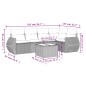 vidaXL 6-tlg. Garten-Sofagarnitur mit Kissen Beige Poly Rattan vidaXL 6-tlg. Garten-Sofagarnitur mit Kissen Beige Poly Rattan