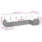 vidaXL 6-tlg. Garten-Sofagarnitur mit Kissen Schwarz Poly Rattan vidaXL 6-tlg. Garten-Sofagarnitur mit Kissen Schwarz Poly Rattan