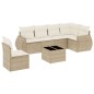 vidaXL 7-tlg. Garten-Sofagarnitur mit Kissen Beige Poly Rattan vidaXL 7-tlg. Garten-Sofagarnitur mit Kissen Beige Poly Rattan