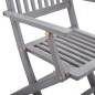 vidaXL Klappbare Gartenstühle 6 Stk. mit Sitzkissen Massivholz Akazie vidaXL Klappbare Gartenstühle 6 Stk. mit Sitzkissen Massivholz Akazie