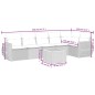 vidaXL 7-tlg. Garten-Sofagarnitur mit Kissen Schwarz Poly Rattan vidaXL 7-tlg. Garten-Sofagarnitur mit Kissen Schwarz Poly Rattan