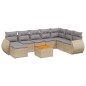 vidaXL 9-tlg. Garten-Sofagarnitur mit Kissen Beige Poly Rattan vidaXL 9-tlg. Garten-Sofagarnitur mit Kissen Beige Poly Rattan