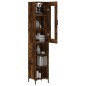 vidaXL Highboard Räuchereiche 34,5x34x180 cm Holzwerkstoff vidaXL Highboard Räuchereiche 34,5x34x180 cm Holzwerkstoff