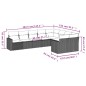 vidaXL 9-tlg. Garten-Sofagarnitur mit Kissen Grau Poly Rattan vidaXL 9-tlg. Garten-Sofagarnitur mit Kissen Grau Poly Rattan