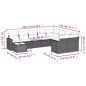 vidaXL 10-tlg. Garten-Sofagarnitur mit Kissen Schwarz Poly Rattan vidaXL 10-tlg. Garten-Sofagarnitur mit Kissen Schwarz Poly Rattan