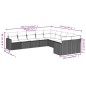 vidaXL 10-tlg. Garten-Sofagarnitur mit Kissen Grau Poly Rattan vidaXL 10-tlg. Garten-Sofagarnitur mit Kissen Grau Poly Rattan