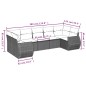 vidaXL 7-tlg. Garten-Sofagarnitur mit Kissen Schwarz Poly Rattan vidaXL 7-tlg. Garten-Sofagarnitur mit Kissen Schwarz Poly Rattan