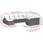 vidaXL 10-tlg. Garten-Sofagarnitur mit Kissen Schwarz Poly Rattan vidaXL 10-tlg. Garten-Sofagarnitur mit Kissen Schwarz Poly Rattan