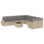 vidaXL 11-tlg. Garten-Sofagarnitur mit Kissen Beige Poly Rattan vidaXL 11-tlg. Garten-Sofagarnitur mit Kissen Beige Poly Rattan