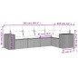 vidaXL 5-tlg. Garten-Sofagarnitur mit Kissen Schwarz Poly Rattan vidaXL 5-tlg. Garten-Sofagarnitur mit Kissen Schwarz Poly Rattan