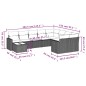vidaXL 10-tlg. Garten-Sofagarnitur mit Kissen Schwarz Poly Rattan vidaXL 10-tlg. Garten-Sofagarnitur mit Kissen Schwarz Poly Rattan