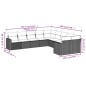 vidaXL 10-tlg. Garten-Sofagarnitur mit Kissen Schwarz Poly Rattan vidaXL 10-tlg. Garten-Sofagarnitur mit Kissen Schwarz Poly Rattan