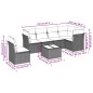 vidaXL 7-tlg. Garten-Sofagarnitur mit Kissen Grau Poly Rattan vidaXL 7-tlg. Garten-Sofagarnitur mit Kissen Grau Poly Rattan