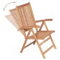 Verstellbare Gartenstühle 4 Stk. Massivholz Teak Verstellbare Gartenstühle 4 Stk. Massivholz Teak