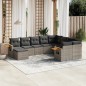 vidaXL 10-tlg. Garten-Sofagarnitur mit Kissen Grau Poly Rattan vidaXL 10-tlg. Garten-Sofagarnitur mit Kissen Grau Poly Rattan