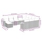 vidaXL 11-tlg. Garten-Sofagarnitur mit Kissen Schwarz Poly Rattan vidaXL 11-tlg. Garten-Sofagarnitur mit Kissen Schwarz Poly Rattan