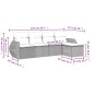 vidaXL 5-tlg. Garten-Sofagarnitur mit Kissen Beige Poly Rattan vidaXL 5-tlg. Garten-Sofagarnitur mit Kissen Beige Poly Rattan