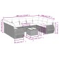 vidaXL 10-tlg. Garten-Sofagarnitur mit Kissen Beige Poly Rattan vidaXL 10-tlg. Garten-Sofagarnitur mit Kissen Beige Poly Rattan