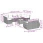 vidaXL 10-tlg. Garten-Sofagarnitur mit Kissen Beige Poly Rattan vidaXL 10-tlg. Garten-Sofagarnitur mit Kissen Beige Poly Rattan