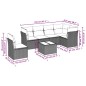 vidaXL 7-tlg. Garten-Sofagarnitur mit Kissen Grau Poly Rattan vidaXL 7-tlg. Garten-Sofagarnitur mit Kissen Grau Poly Rattan