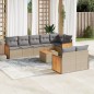 vidaXL 9-tlg. Garten-Sofagarnitur mit Kissen Beige Poly Rattan vidaXL 9-tlg. Garten-Sofagarnitur mit Kissen Beige Poly Rattan