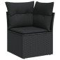 vidaXL 7-tlg. Garten-Sofagarnitur mit Kissen Schwarz Poly Rattan vidaXL 7-tlg. Garten-Sofagarnitur mit Kissen Schwarz Poly Rattan